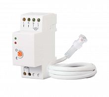 25874 2 Фотореле FR-05 10А 5-50Лк IP44 на DIN-рейку с выносным фотодатчиком бел. Duwi 