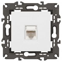 Б0065763 Розетка компьютерная Elegance 14-3107-01М RJ45 матов. бел. Эра 