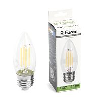 Лампа светодиодная Feron LB-713 Свеча E27 11W 4000K 38273 в г. Санкт-Петербург 