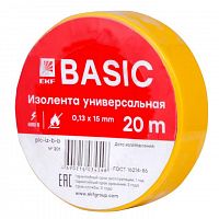 Изолента класс В 0.13х15мм (рул.20м) желт. EKF plc-iz-b-y в г. Санкт-Петербург 