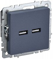 BR-U21-D31-K35 Розетка BRITE USB A+A 3.1А РЮ10-1-БрМ механизм маренго IEK 
