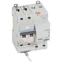 Выключатель автоматический дифференциального тока 2п C 16А 300мА тип AC 10кА DX3 4мод. Leg 411172 в г. Санкт-Петербург 