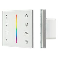 Панель Sens SMART-P45-RGBW White (230V, 4 зоны, 2.4G) (Arlight, IP20 Пластик, 5 лет) 028140 в г. Санкт-Петербург 