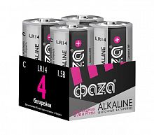 Элемент питания алкалиновый C/LR14 1.5В Alkaline Pack-4 (уп.4шт) ФАZА 5033160 в г. Санкт-Петербург 