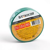 Изоляционная лента STEKKER INTP01315-10 0.13*15 мм. 10 м. зеленая 39900 в г. Санкт-Петербург 