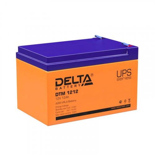 4614010050008 Аккумулятор UPS 12В 12А.ч DTM 1212 Delta 