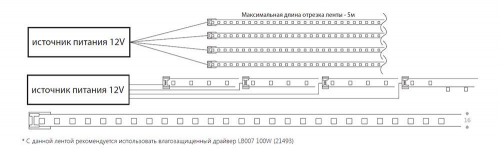 Cветодиодная неоновая LED лента Feron LS651, 180SMD(2835)/м 14.4Вт/м  5м IP68 12V 6500К 32107 в г. Санкт-Петербург  фото 2