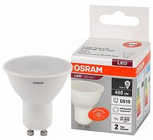 Лампа светодиодная LED 5 Вт GU10 4000К 400Лм спот 220 В (замена 35Вт) OSRAM