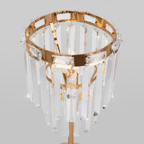 Настольная лампа Eurosvet Elegante 01136/1 золото/прозрачный хрусталь Strotskis в г. Санкт-Петербург  фото 2