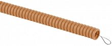 Труба гофрированная ПВХ легкая d20мм с протяжкой сосна (уп.25м) Эра Б0043212 в г. Санкт-Петербург 