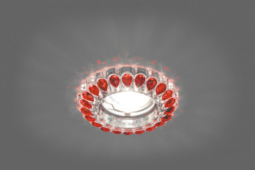 Светильник встраиваемый Feron CD99A потолочный MR16 G5.3 прозрачно-красный 28482 в г. Санкт-Петербург  фото 2
