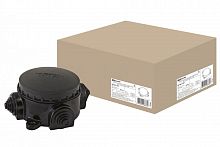 SQ1401-1001 Коробка электромонтажная КЭМ 1-10-3М ОП D72 мм IP44, 3-х рожк. (карболит) TDM