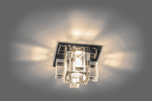 Светильник встраиваемый светодиодный Feron 1525 потолочный 10W 3000K прозрачно-черный 27815 в г. Санкт-Петербург  фото 3