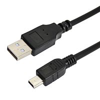 Шнур mini USB (male) - USB-A (male) 0.2м черн. Rexant 18-1131-2 в г. Санкт-Петербург 