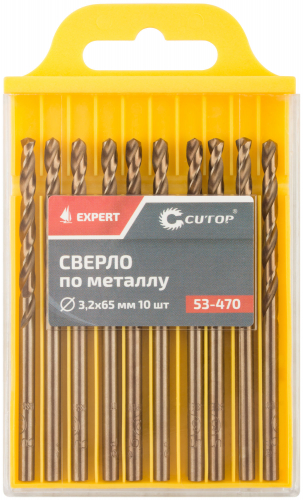 Сверло по металлу Cutop EXPERT, 3.2х65 мм (10 шт) в г. Санкт-Петербург  фото 3