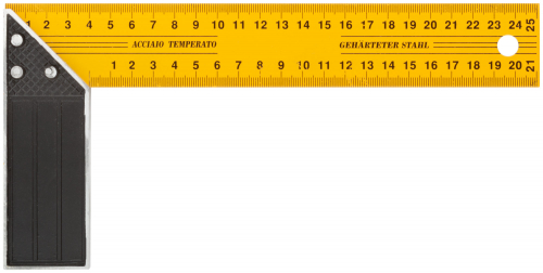 Угольник столярный желтый усиленный 250 мм в г. Санкт-Петербург 