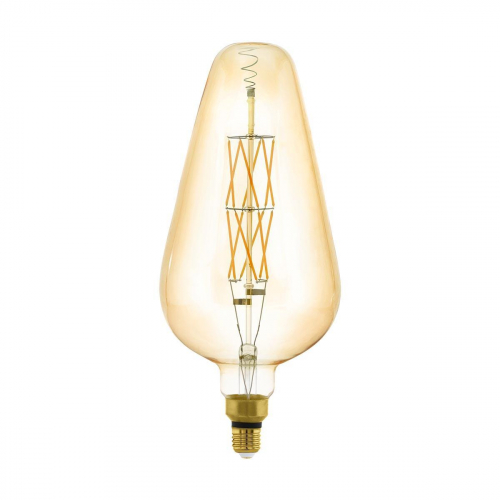 Лампа светодиодная диммируемая филаментная Eglo E27 8W 2100K янтарная 11838 в г. Санкт-Петербург 