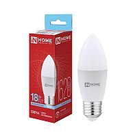 4690612065335 Лампа светодиодная LED-СВЕЧА-VC 18Вт свеча 6500К E27 1620лм 230В IN HOME 