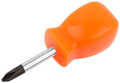 Отвертка "Эконом", CrV сталь, пластиковая оранжевая ручка  6х38 мм РН2 в г. Санкт-Петербург  фото 2