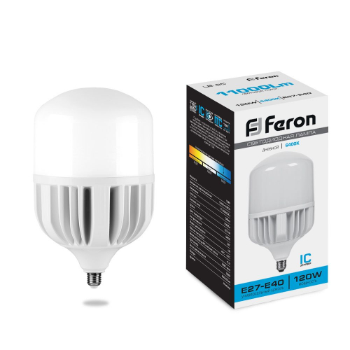 Лампа светодиодная Feron LB-65 E27-E40 120W 175-265V 6400K 38197 в г. Санкт-Петербург 