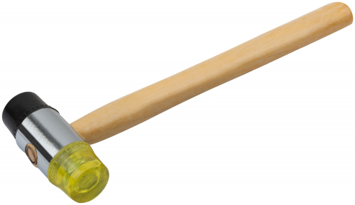 Молоток-киянка сборочный пластиковый, деревянная ручка 35 мм в г. Санкт-Петербург  фото 2