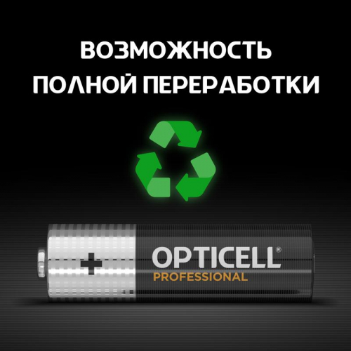 Элемент питания алкалиновый AA/LR6 (блист. 12шт) Professional Opticell 5052005 в г. Санкт-Петербург  фото 6