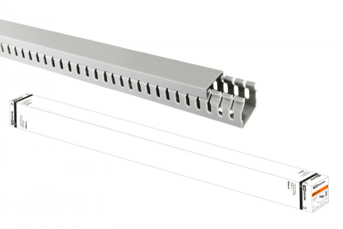 SQ0410-0011 Кабель-канал перфорированный 25х25 перфорация 4/6мм TDM (60 м)