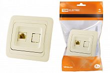 SQ1804-0113 Розетка компьютерная RJ-45 сл. кость "Валдай" TDM