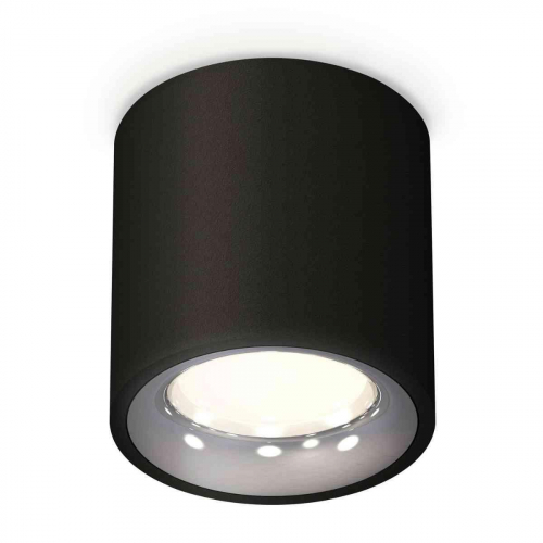 Комплект накладного светильника Ambrella light Techno Spot XS7532022 SBK/PSL черный песок/серебро полированное (C7532, N7012) в г. Санкт-Петербург 
