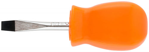 Отвертка "Эконом", CrV сталь, пластиковая оранжевая ручка  5х38 мм SL в г. Санкт-Петербург 