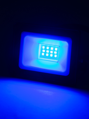 Прожектор светодиодный СДО-04-010Н-С (синий свет) 10 Вт, IP65, черный, Народный в г. Санкт-Петербург  фото 3