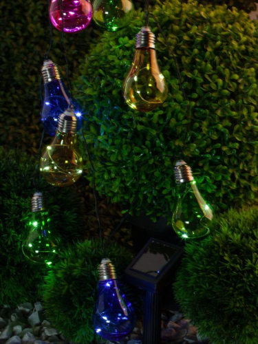 Гирлянда садовая ERAGS024-03 10 подсвечиваемых светодиодами лампочек ЭРА Б0038505 в г. Санкт-Петербург 