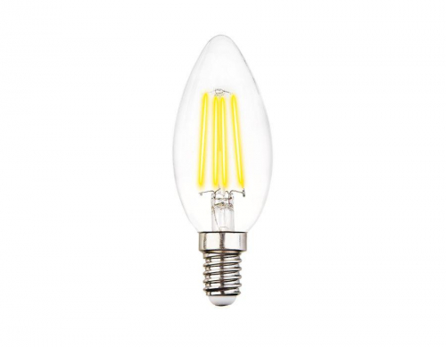 Лампа светодиодная филаментная Ambrella light E14 6W 4200K прозрачная 202115 в г. Санкт-Петербург  фото 3