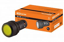 SQ0746-0029 Кнопка SB7-CW3561-220V(LED) d22мм 1з, желтая TDM