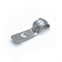 PR13.02421 Скоба крепежная однолапковая СМОУ d10-11мм отверст. d6.5мм метал. (уп.100 шт) Промрукав 