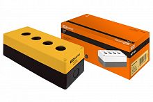 SQ0705-0009 Корпус КП104 для кнопок 4места желтый TDM