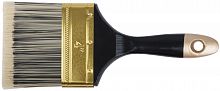 Кисть флейцевая "Стайл", искусственная черно-белая щетина, деревянная ручка  4" (100 мм) в г. Санкт-Петербург 