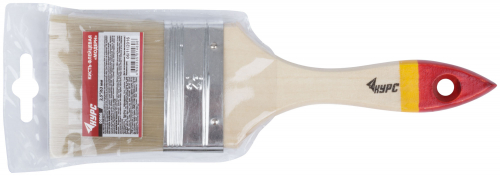 Кисть флейцевая "Модерн", иск. щетина, деревянная ручка 2.5" (63 мм) в г. Санкт-Петербург  фото 3