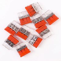 15238 Строительно-монтажная клемма СМК с пастой Cu/Pb 3 пр. до 2.5мм 24А 450В 10шт V02-9W-2273-203 Volsten 