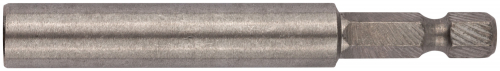 Адаптер для бит, магнитный фиксатор (с кольцом), цельнометаллический, нерж.сталь, Профи  75 мм в г. Санкт-Петербург 
