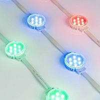 036826 Модуль управляемый SPI-F7-D50 24В RGB-RAM-Auto (1.25W IP68 120 deg) (пластик ) Arlight 