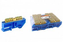 SQ0801-0031 Шина "N" нулевая с изолятором на DIN-рейку 8х12мм стойка бол. 8 групп TDM