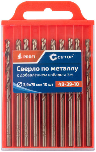Сверло по металлу Cutop Profi с кобальтом 5%, 3.9 x 75 мм (10 шт) в г. Санкт-Петербург  фото 3