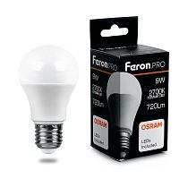 Лампа светодиодная LED 9вт Е27 теплый Feron.PRO в г. Санкт-Петербург 