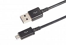 Кабель USB microUSB длинный штекер 1м черн. Rexant 18-4268-20 в г. Санкт-Петербург 