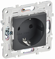 SK-R14-16-K48 Розетка SKANDY 16А с заземл. защ. шторки SK-R04T титан IEK 