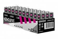 Элемент питания алкалиновый AAA/LR03 1.5В Alkaline Pack-40 (уп.40шт) ФАZА 5023024 в г. Санкт-Петербург 
