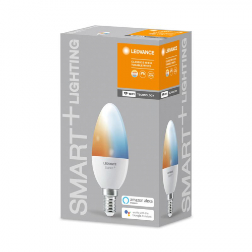 Лампа светодиодная SMART+ WiFi Candle Tunable White 40 5Вт/2700-6500К E14 LEDVANCE 4058075485556 в г. Санкт-Петербург  фото 2