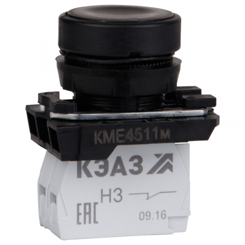 Кнопка КМЕ4510м-черный-1но+0нз-цилиндр-IP54 КЭАЗ 273453 в г. Санкт-Петербург 