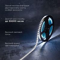 Лента светодиодная 12В SMD2835 14.4Вт/м 120 LED/м 6500К 8мм IP20 (уп.5м) Rexant 141-222 в г. Санкт-Петербург 